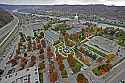 Fil02166 west virginia state capitol aerial bordered by Interstate 64 and the Kanawha River - charleston wv.jpg