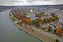 Fil02189 west virginia state capitol aerial along the Kanawha River - charleston wv.jpg